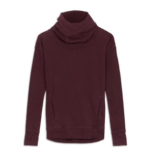 Lululemon stress less hoodie In Heathered Bordeaux burgundy - Picture 3 of 12